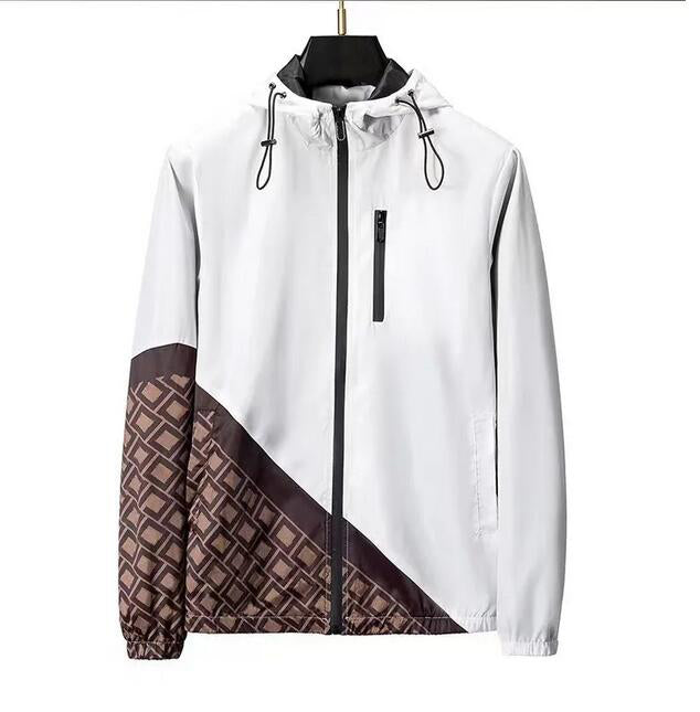 Designer Mens Jacket Spring Autumn Coat Fashion Hooded Jackets Sports Windbreaker Casual Zipper Coats Man Outerwear Clothing jacket M-3XL