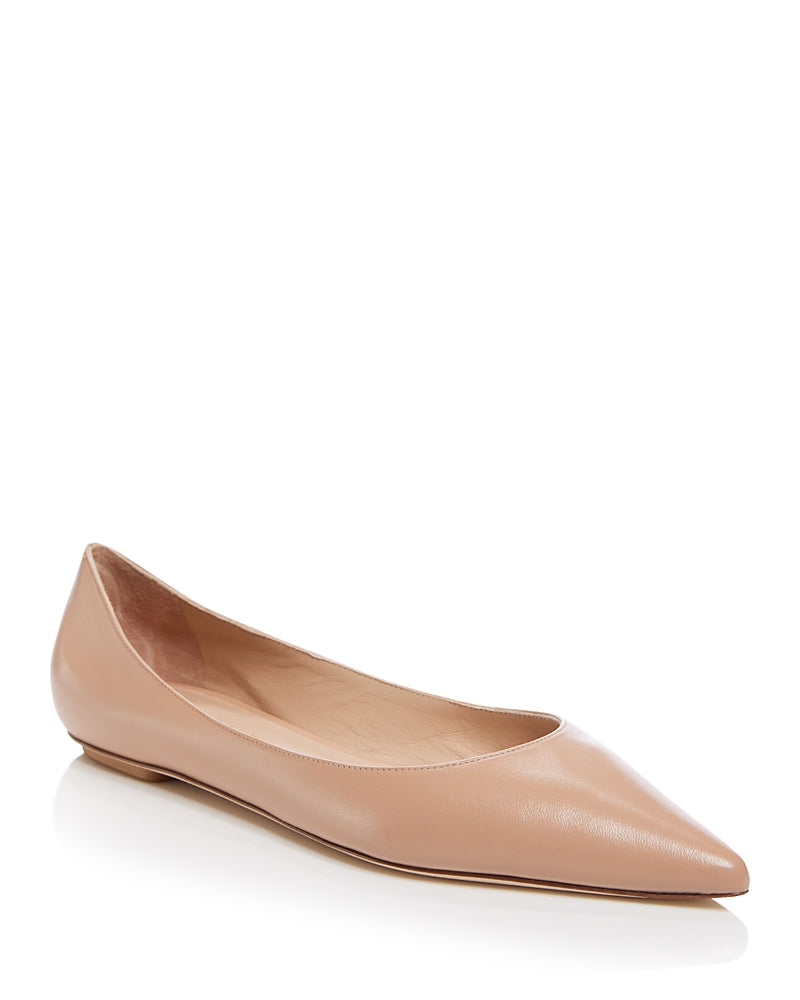 Stuart Weitzman Women's Emilia Slip On Pointed Toe Flats