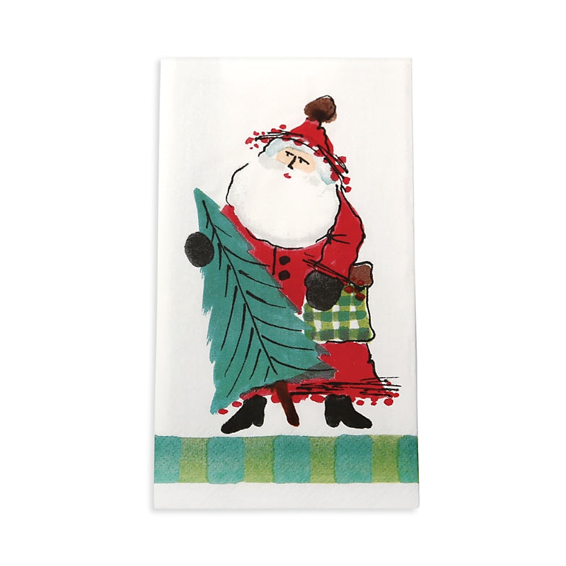 Vietri Old St. Nick Paper Guest Towels, Pack of 16