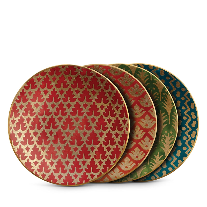 L'Objet Fortuny Canape Plates, Set of 4