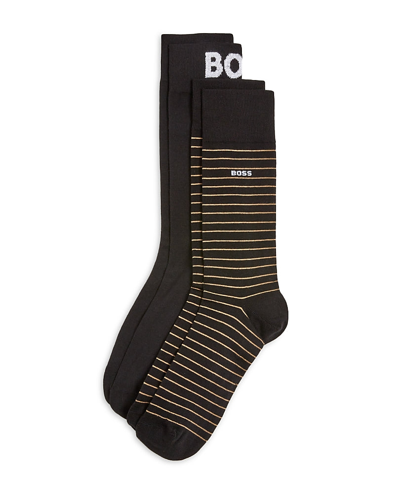 Boss Cotton Blend Dress Crew Socks