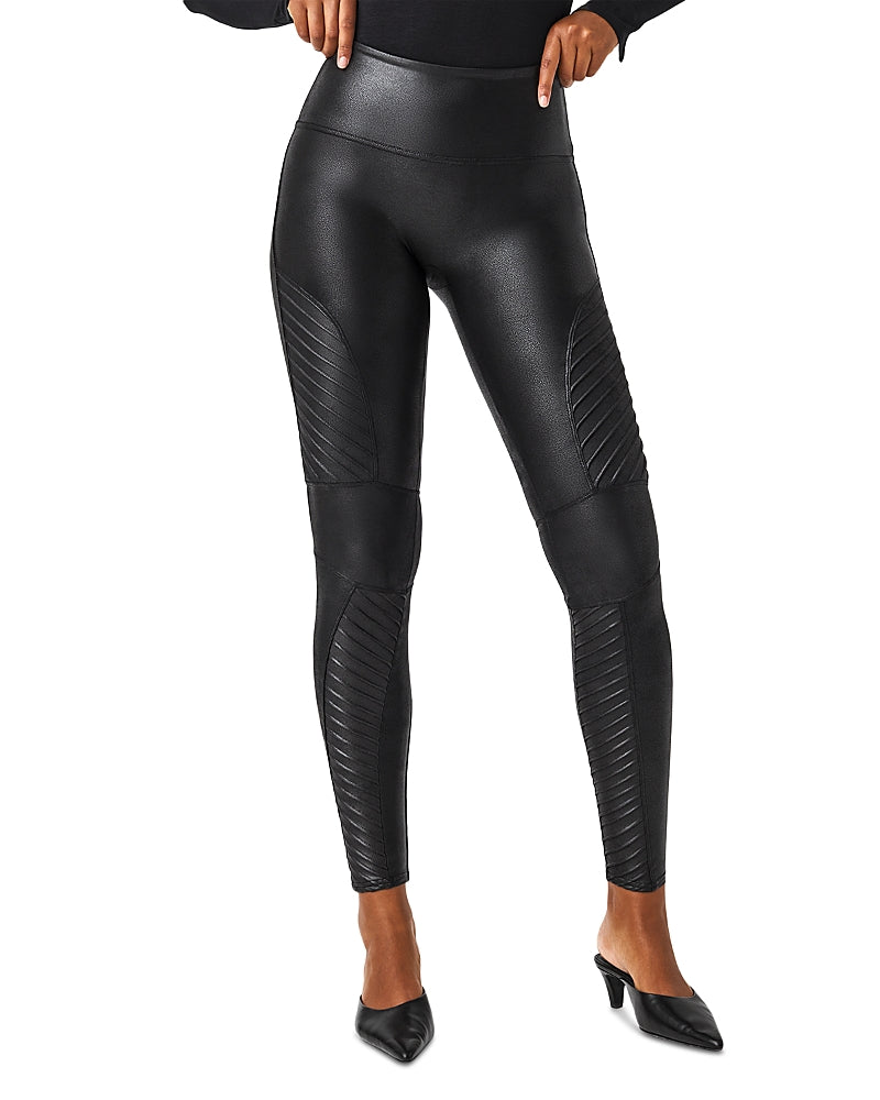 Spanx Moto Faux Leather Leggings