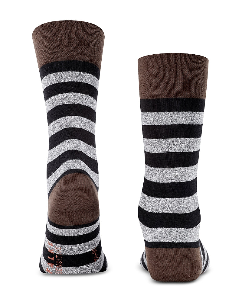 Falke Mapped Line Cotton Blend Mid Calf Socks