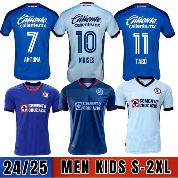 Cruz Azul Soccer Jerseys 23 24 Cdsyc Mexico League VIEIRA LIRA RODRIGUEZ Home Away Third Football Shirts LIGA MX Camisetas De Futbol Kit Jer