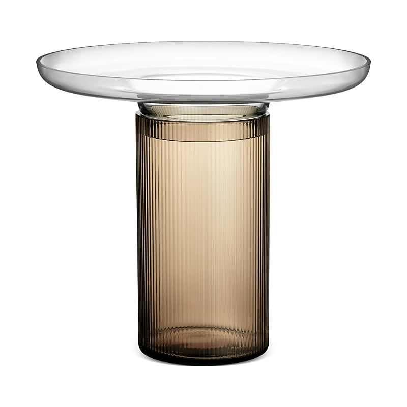 Orrefors Ensemble Brown-Gray Vase, Large