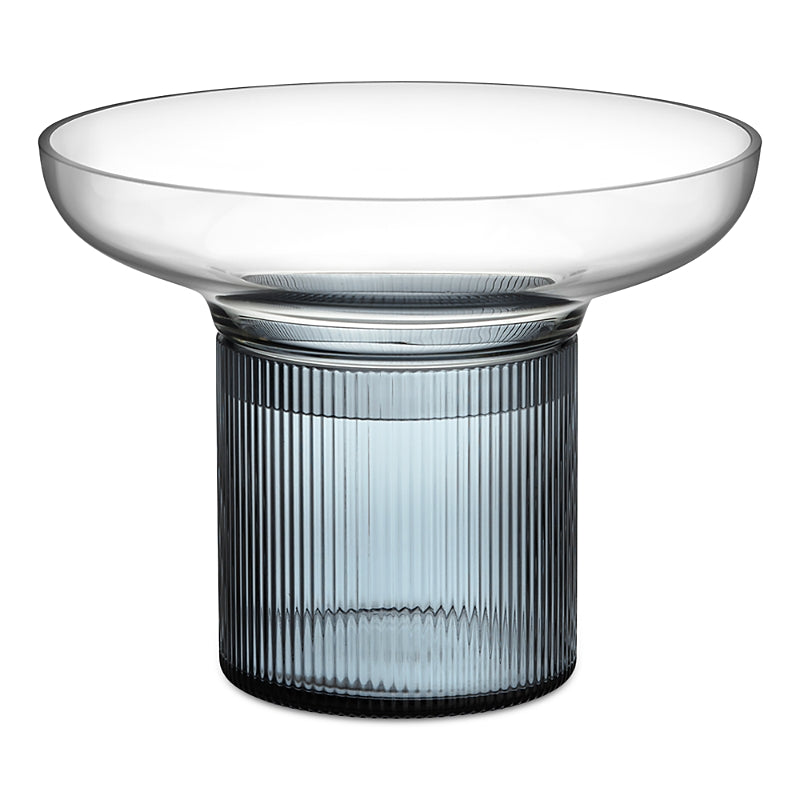 Orrefors Ensemble Blue-Gray Vase, Medium