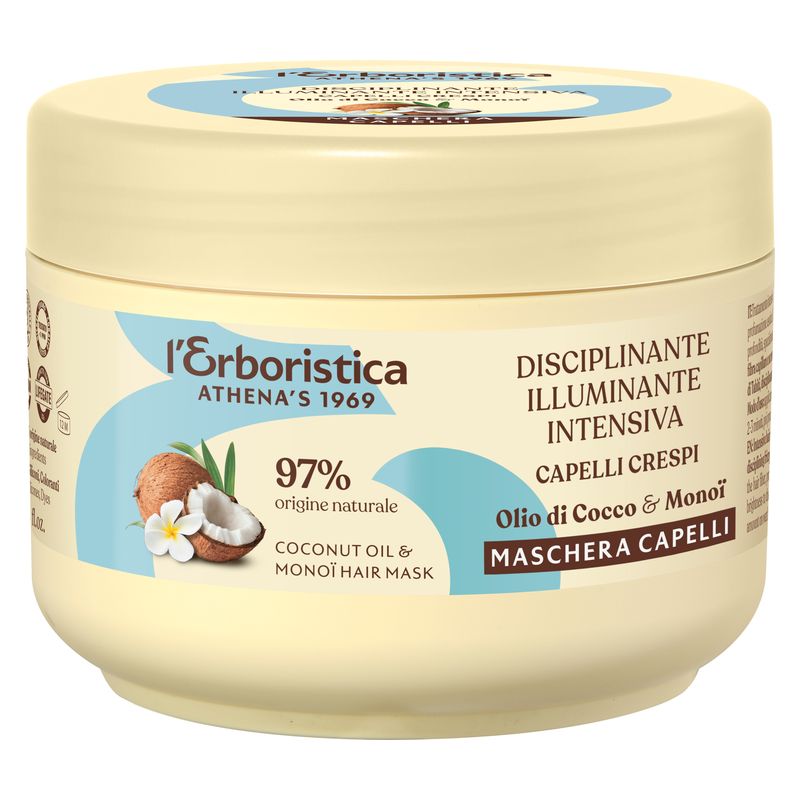 L'erbastica coconut & monoi hårmask i 200 ml burk