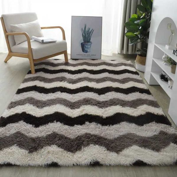 Modern Living Room Large Carpet Long Hair Childrens room Carpets Bedroom Furry Decoration Rug Nordic Fluffy Bedside Floor Mats Y250210