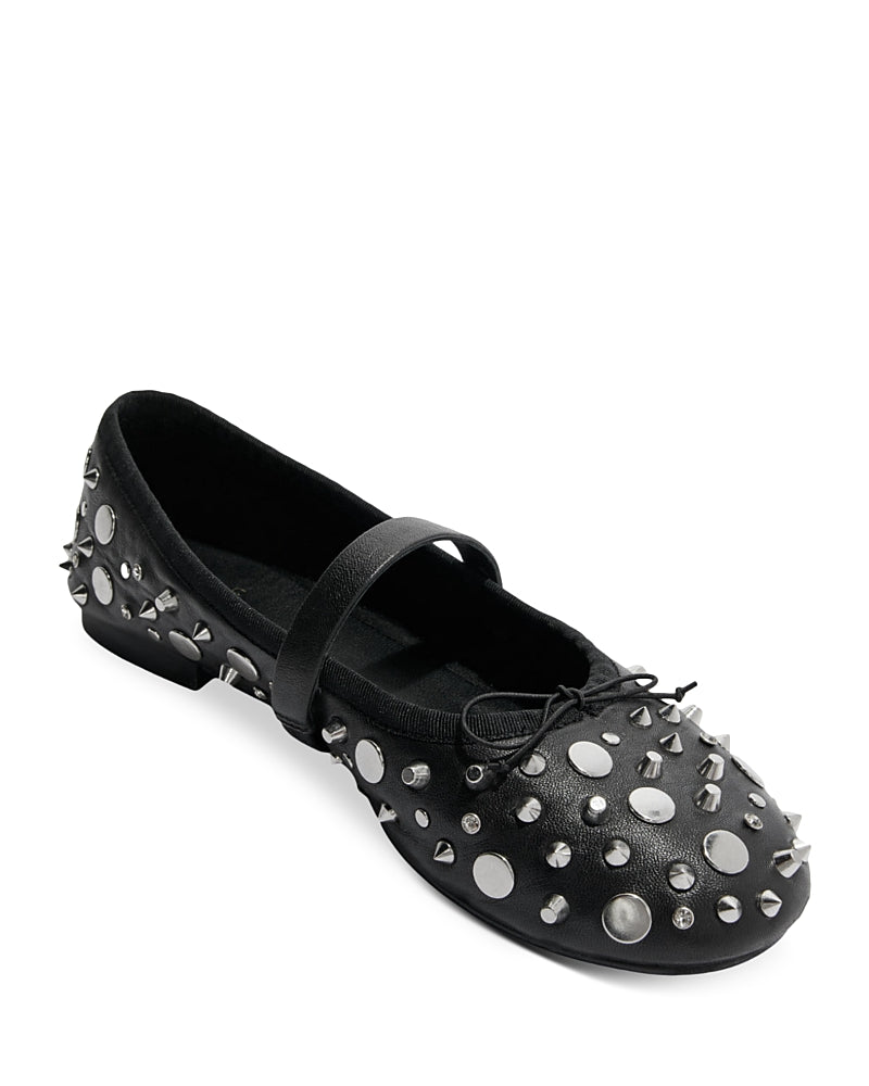 Maje Women's Faby Studded Mary Jane Flats
