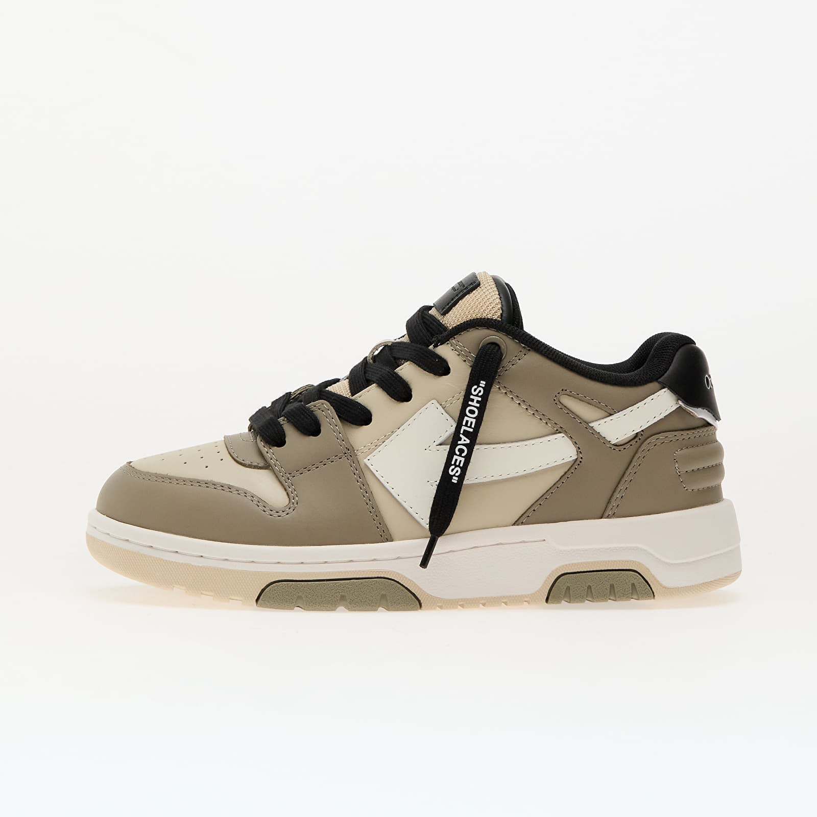 Sneakers Off-White Kids Out Of Office Olive Green Light Brown EUR 35