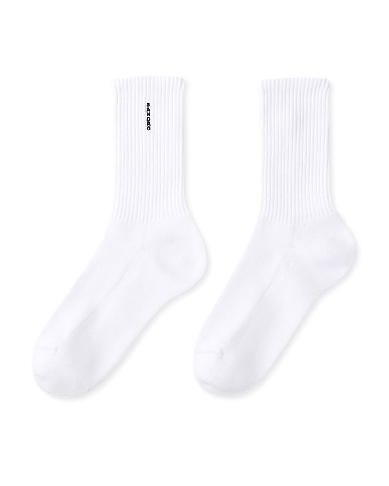 Sandro Vertical Logo Cotton Socks