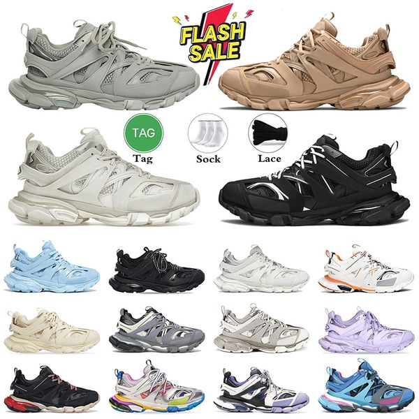 Luxury Designer 3 3.0 Men Women Casual Shoes US 13 Triple white black Sneakers Tess.s. Gomma leather Trainer Nylon Printed Platform mens tra