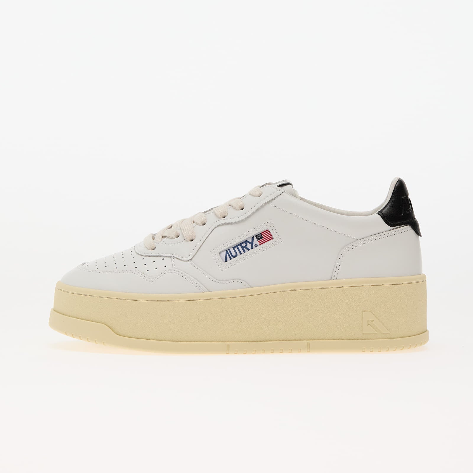 Sneakers Autry Platform Low Wom Leat- Leat Wht- Blk EUR 39
