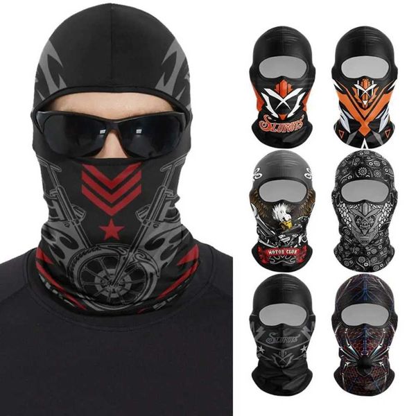 Funny Ape Mouth Skull Motorcycle Balaclava Breathable Portable Cycling Full Face Mask Sun Protection Quick Dry Riding HeadwearXJ241122