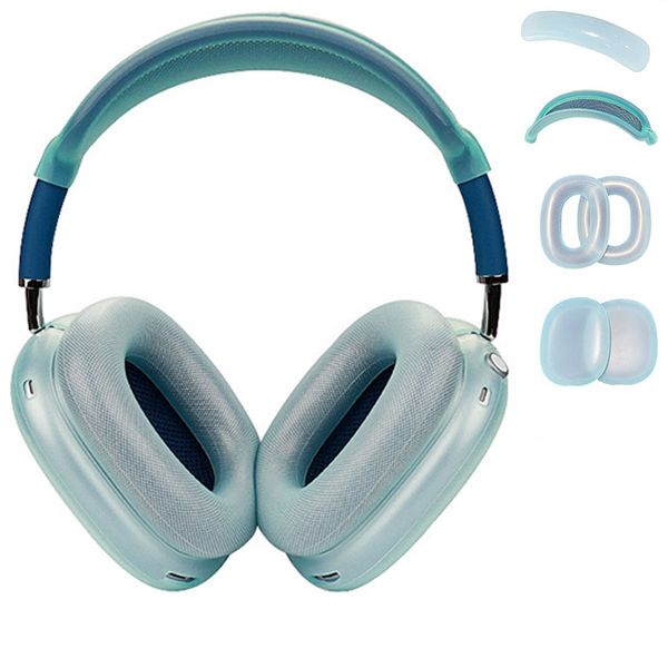 For Airpods Max airpod max Headphone Cushions Accessories Solid Silicone High Custom Waterproof Protective plastic Headphone Travel Case