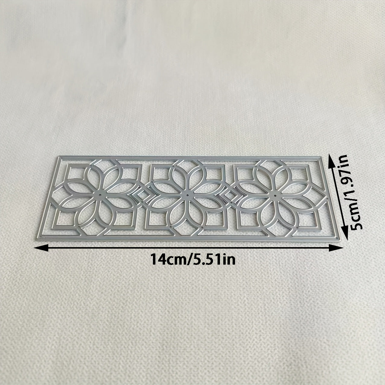 TEMU 1pc Creative Hollow Metal Die Cut, Diy Scrapbooking Embossing Stencil, Handmade Greeting Card Making Metal Cutting Dies, Gift Card Making Tools