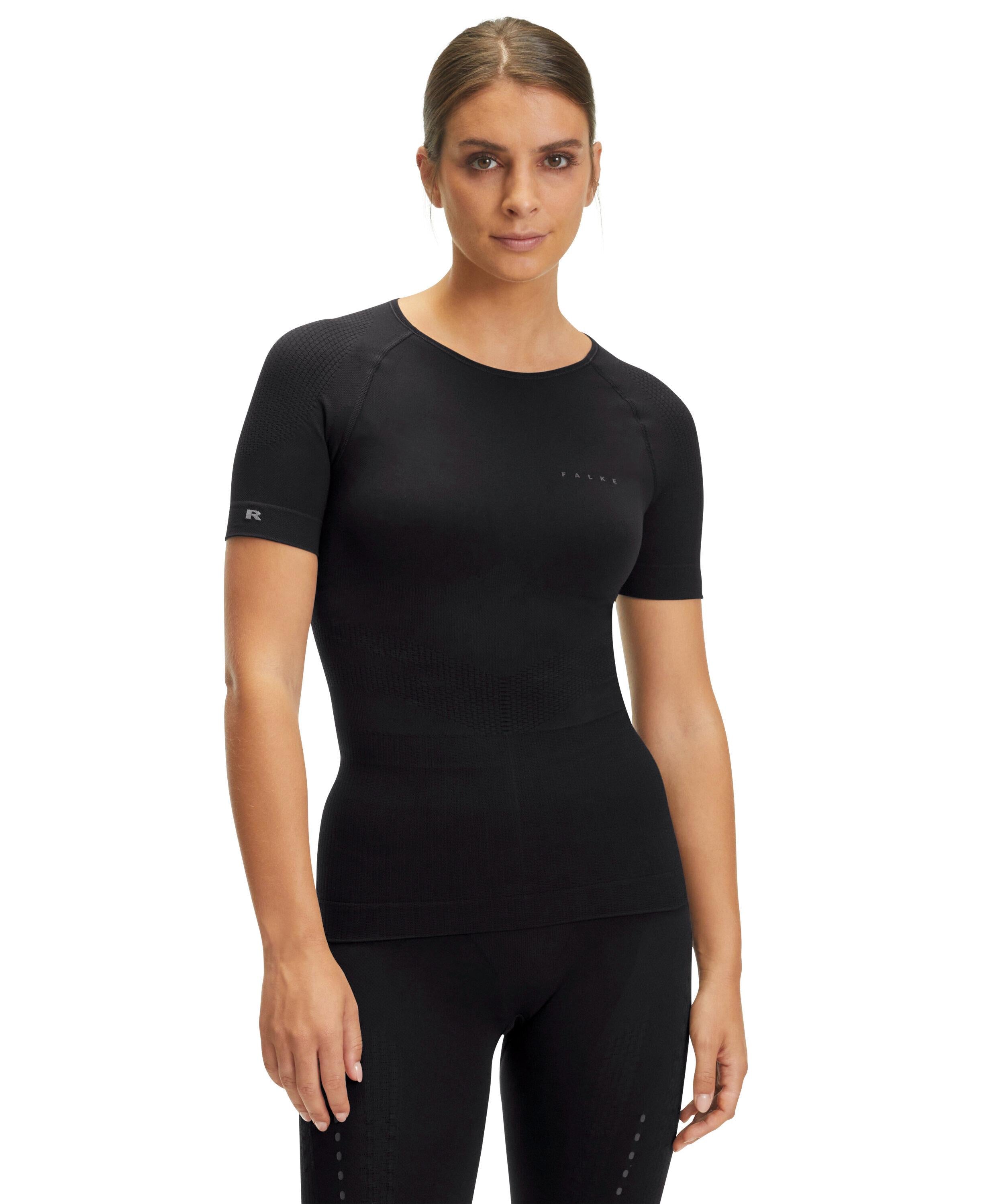 FALKE Impulse Running Women T-Shirt, 03, Black, Blockcolour