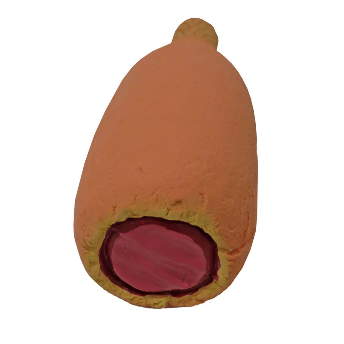 Scoochie Pet Premium Stuffed Latex Dog Chew Toys - Stuffed Latex Fairtime Corn Dog Dog Toy