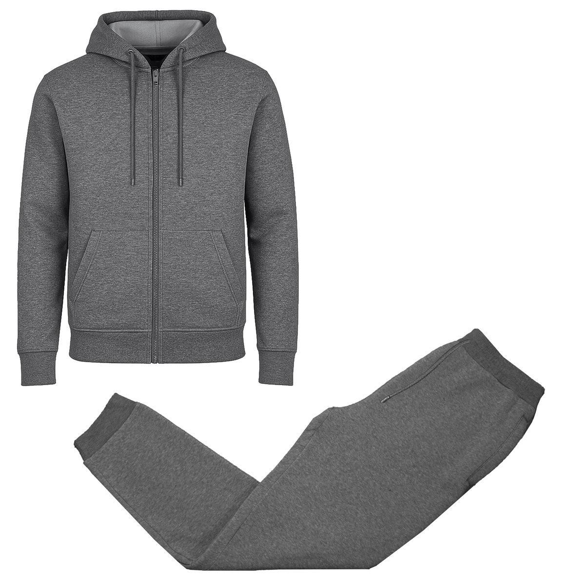Men's Fleece-Lined Tracksuit Hoodie and Jogger Set - JM2PC-55-CH - 3XL