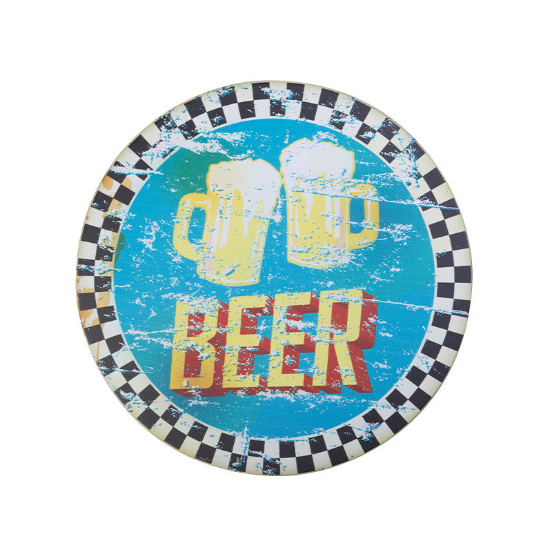 Activeshop Decorative Round Beer Plaque