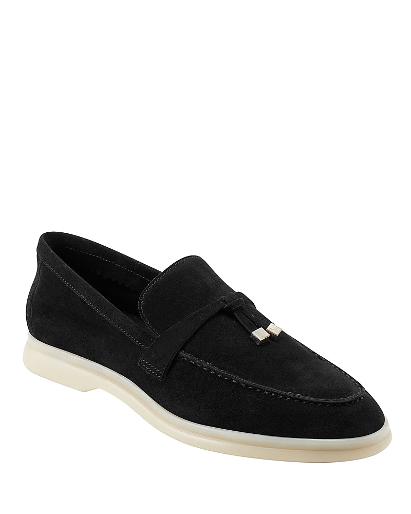 Marc Fisher Ltd. Women's Yanelli Suede Slip On Loafer Flats