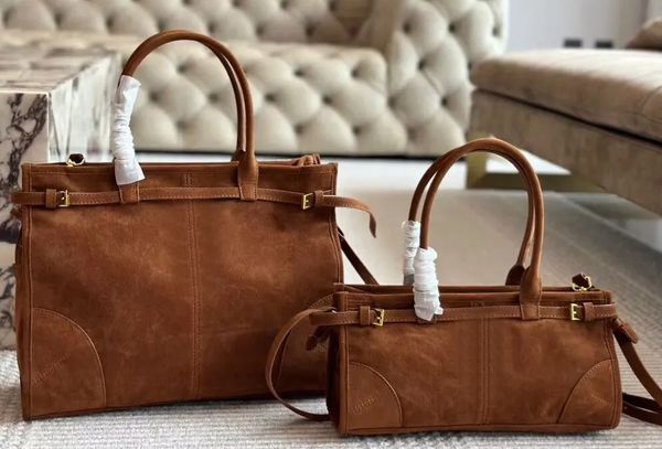 Designer Hobo Rose bag Suede Underarm Totes shoulder Bucket Winter bags genuine leather women fashion handbags classic armpit clutch Tote ba