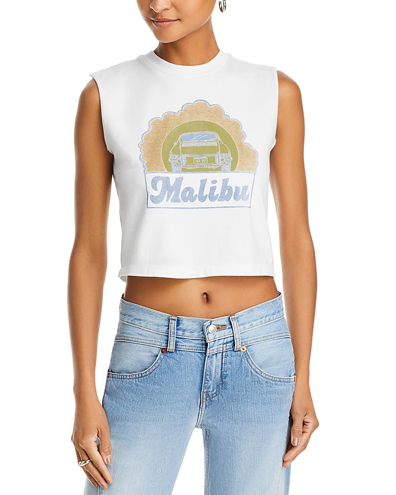 Re-Done Malibu Baby Muscle Tank Top
