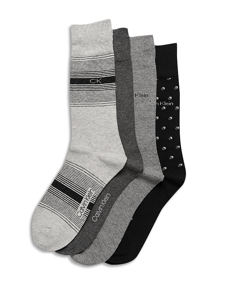 Calvin Klein Assorted Dress Crew Socks - 4 pk.