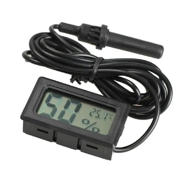 1.5M wired digital aquarium pet thermometer hygrometer external sensor room meteorological station instrument