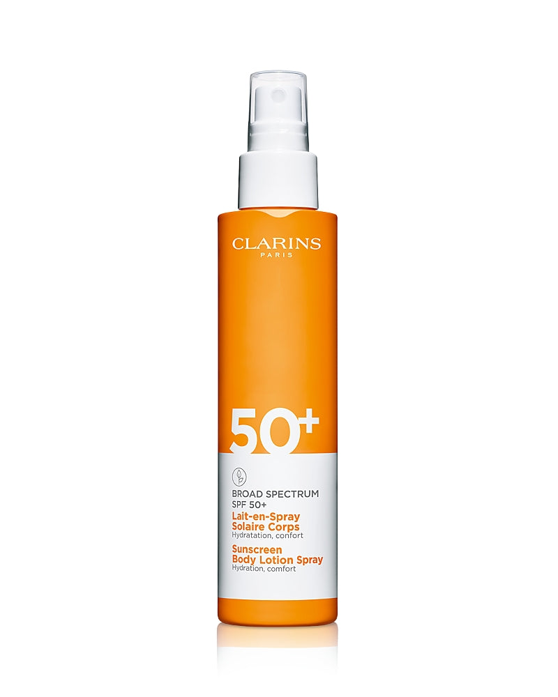Clarins Sunscreen Body Lotion Spray Broad Spectrum Spf 50+ 5 oz.