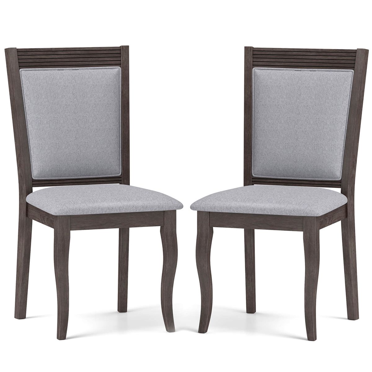 Dining Chairs with Rubber Wood Frame (Set of 2 or 4) - Dining Chairs -2