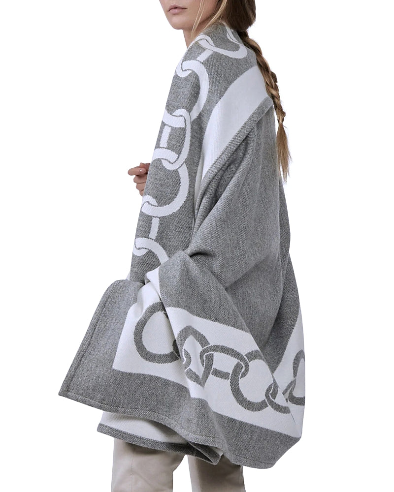 Frette Chains Virgin Wool Throw