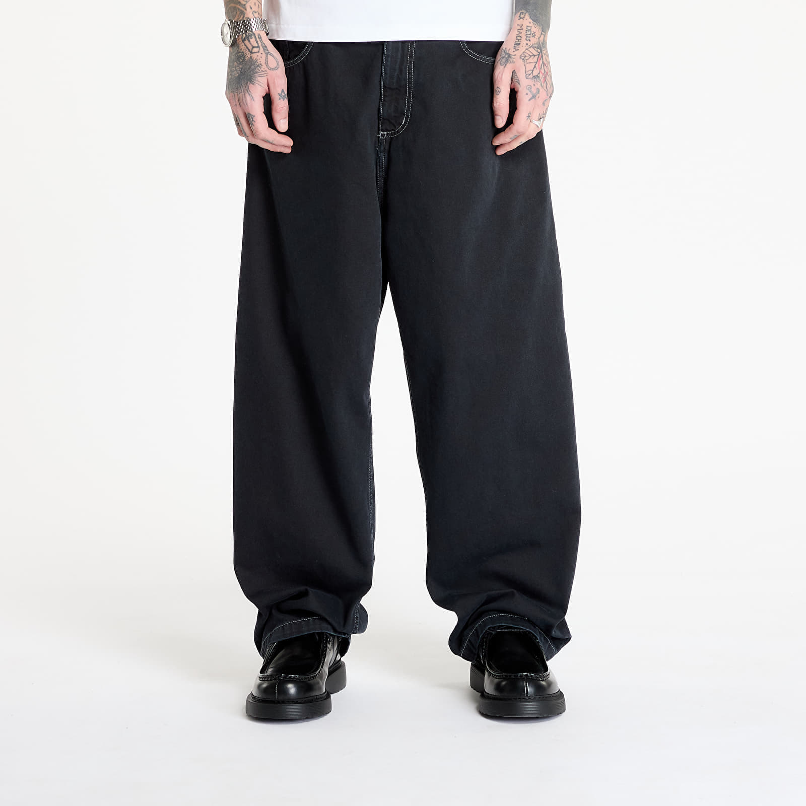 Housut Carhartt WIP Brandon Pant Black Stone Dyed XL