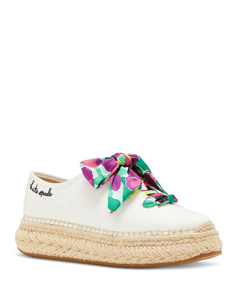 kate spade new york Women's Eastwell Orchard Bloom Lace Espadrille Flats