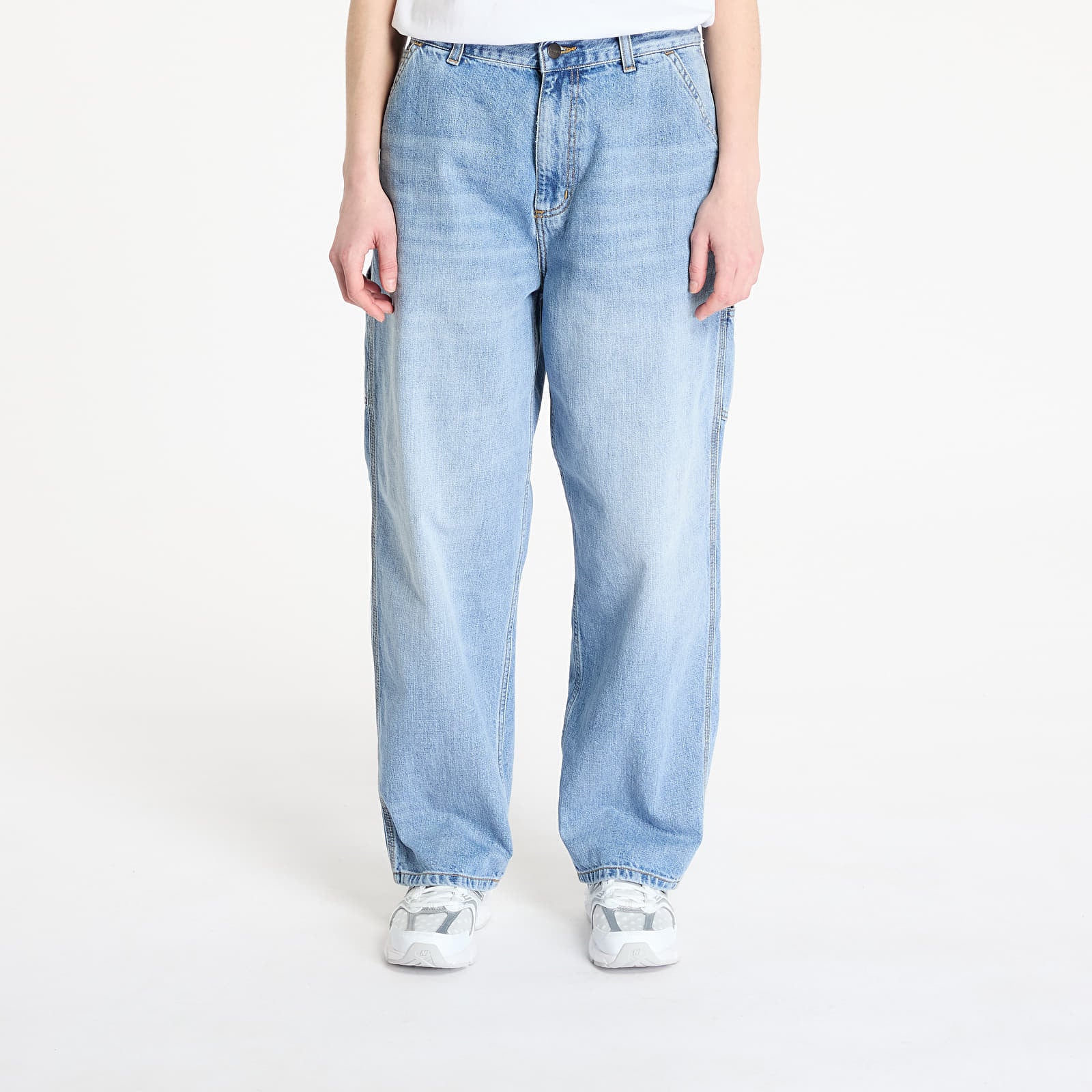 Farkut Carhartt WIP W' Brandon Single Knee Pant Blue Burst Washed XS