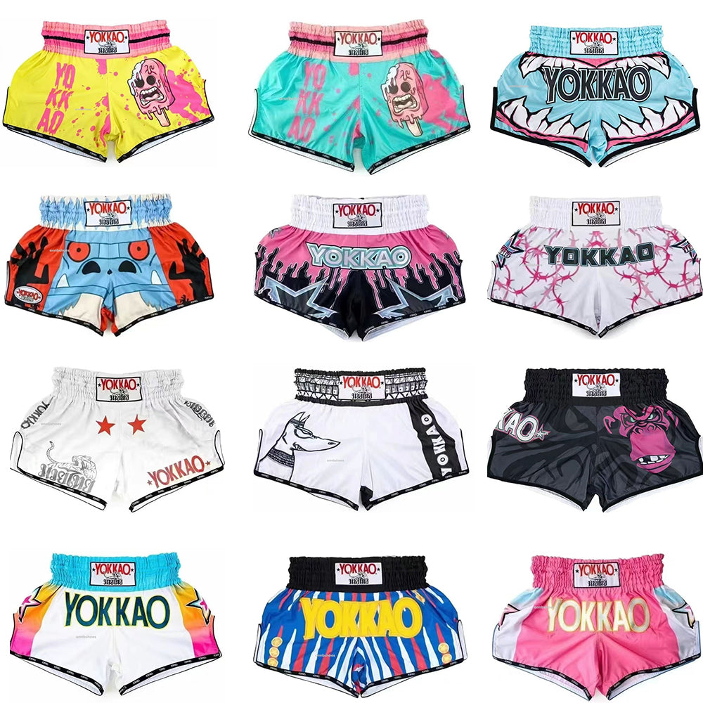 Muay Thai Shorts MMA Free Combat Men&#039;s And Women&#039;s Fighting Sanda Running Sports Fitness Training Pants