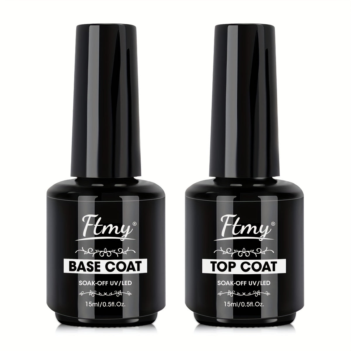 TEMU 3-piece 15ml Nail Polish Set Glossy, Matte , For Women, High Gloss, Low Odor, Long-lasting, Home Use