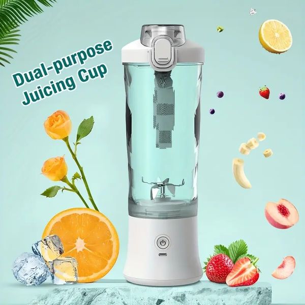 Portable Blender Bottle Electric Orange Juicer Wireless 600ml Fresh Juice Extractors Mixer Smoothie Citrus Squeezer Bullet Blend