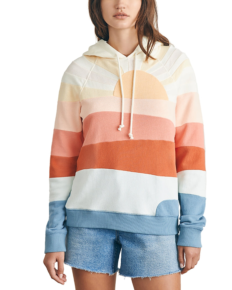 Faherty Soleil Pieced Hoodie
