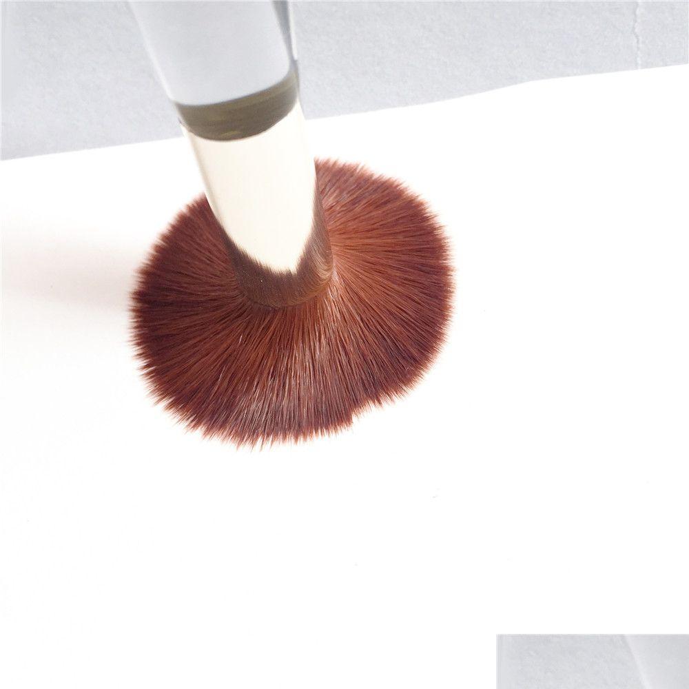 Makeup Brushes Trish Mcevoy Wet-Dry Even Skin - Face Brush Synthetic Foundation Contour Concealer Mineral Powder Tools Drop Delivery Otsps
