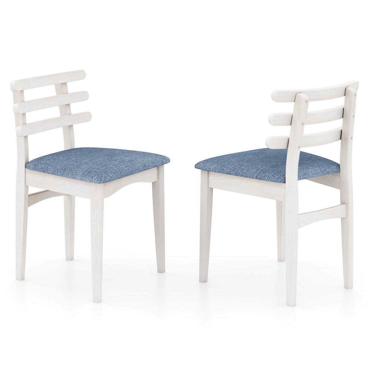 Rubber Wood Dining Chairs (Set of 2 or 4) - Chairs-2