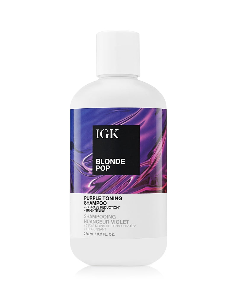 Igk Hair Blonde Pop Purple Toning Shampoo 8 oz.