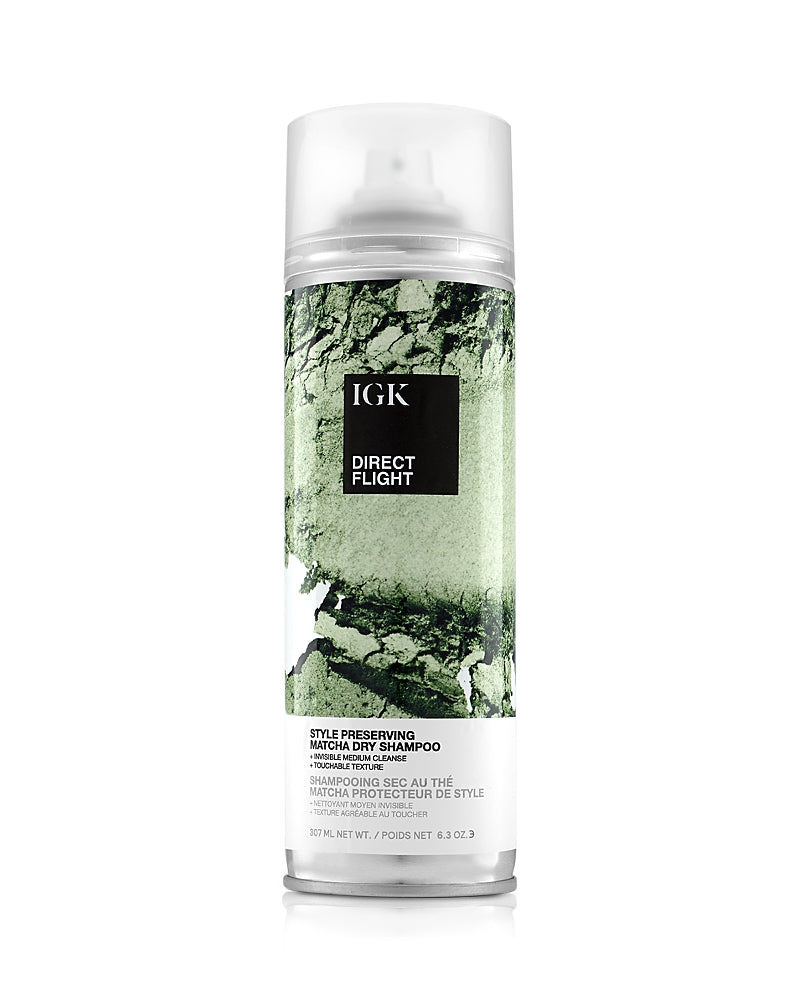 Igk Hair Direct Flight Style Preserving Matcha Dry Shampoo 6.3 oz.
