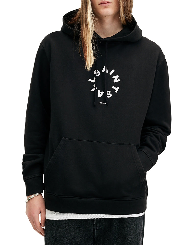 Allsaints Tierra Graphic Logo Hoodie 