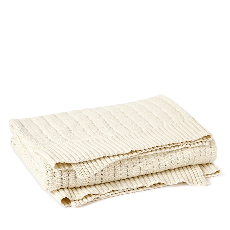 Coyuchi Casa Loma Cotton Knit Throw