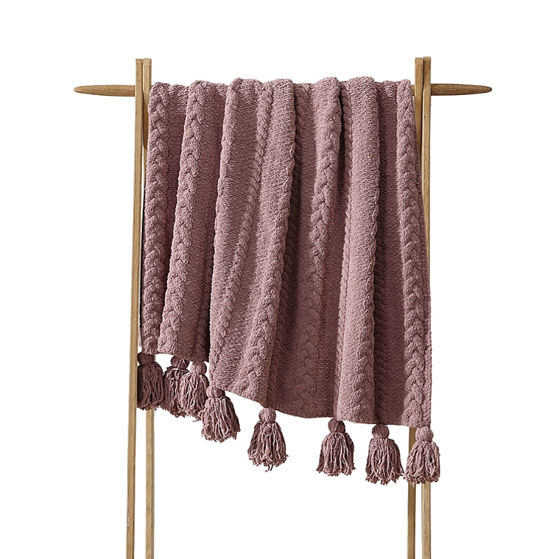 Sunday Citizen Braided Pom Pom Throw