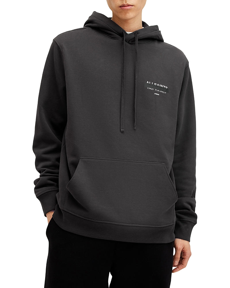 Allsaints Redact Cotton Relaxed Fit Hoodie