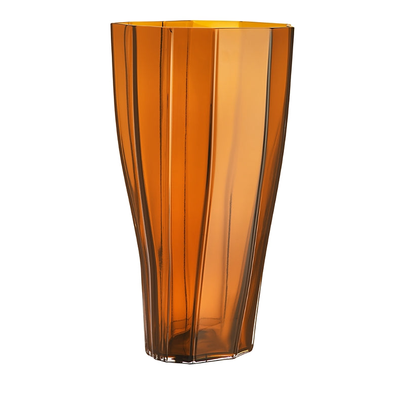 Orrefors Reed Vase Amber, Large