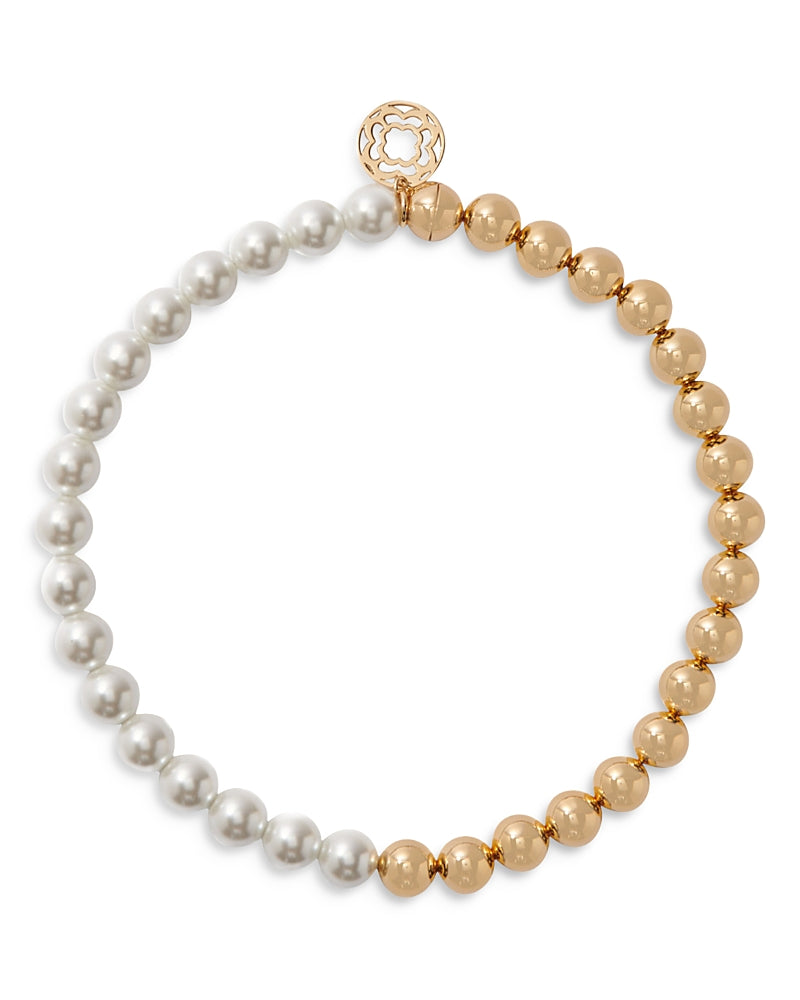 Maje Ball & Pearlescent Bead Choker Necklace, 14"