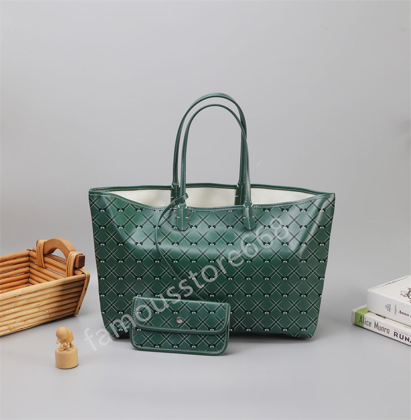 Designer Tote Bag Double-sided Shopping Bag Luxury Handbag Designer Bag Leather Shoulder Bag Open Handbag With Small Purse
